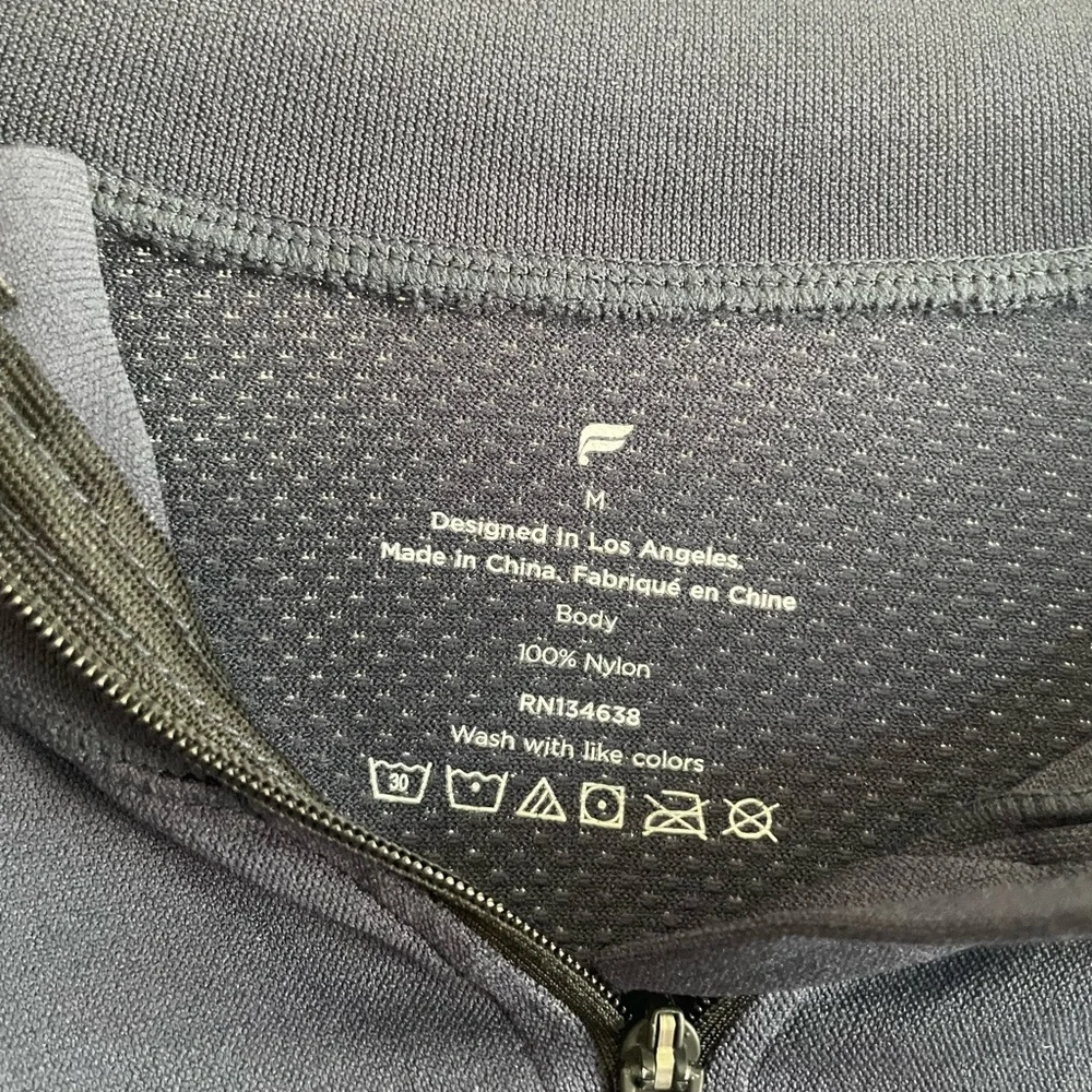 Fabletics Quarter-Zip Navy Blue - Picture 4 of 4